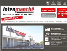 Tablet Screenshot of intermarchesollies.com